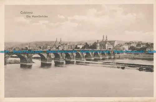 R045035 Koblenz. Die Moselbrücke