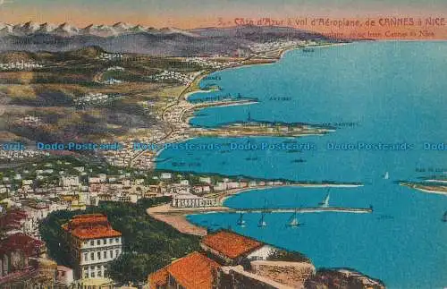 R045086 Cote d Azur a vol d Aeroplane de Cannes a Nice. Giletta