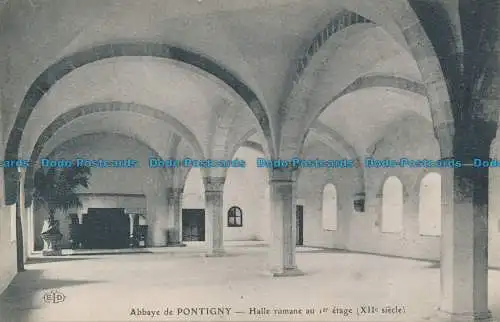 R045171 Abbaye de Pontigny. Halle Romane au Ier Etage. E. Le Deley