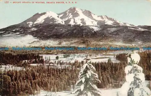R044429 Mount Shasta im Winter. Shasta Route