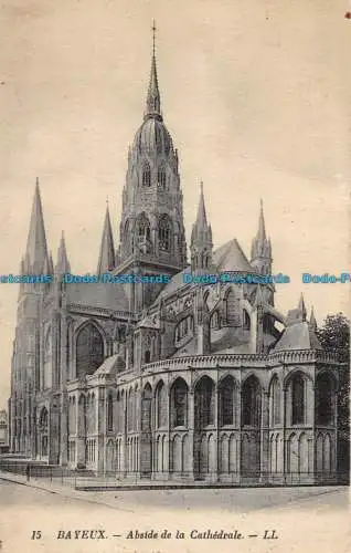 R044531 Bayeux. Abside de la Cathedrale. Levy et Neurdein Reunis. Nr 15