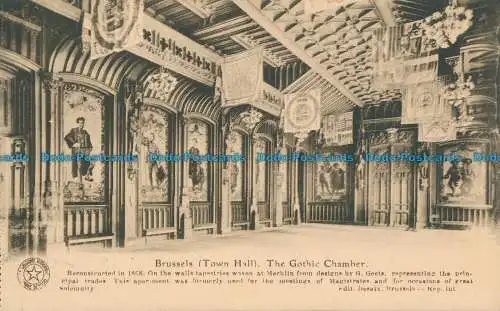 R045759 Brüssel. Rathaus. Die gotische Kammer. E. Desaix