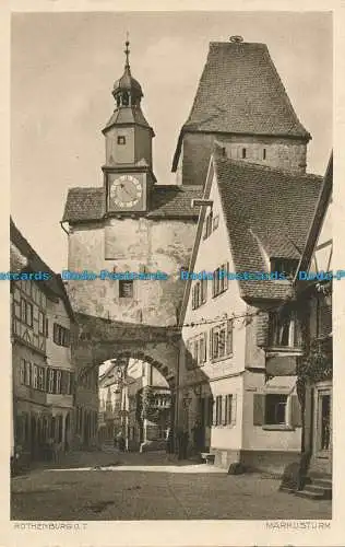 R046165 Rothenburg o.T. Markusturm. Ernst Geissendorfer