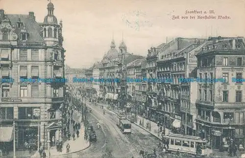 R046667 Frankfurt a. M. Zeil von der Konstabler Wache. L. Klement. B. Hopkins