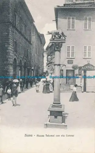 R047066 Siena. Piazza Tolomei con via Cavour. Stefano Venturini