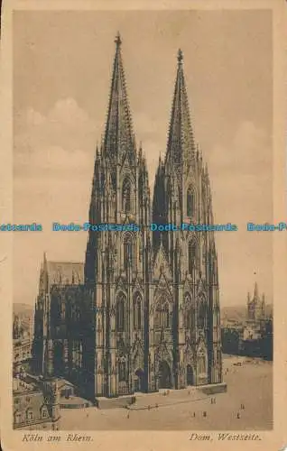 R047118 Köln am Rhein. Dom. Westseite. Bruno Hansmann