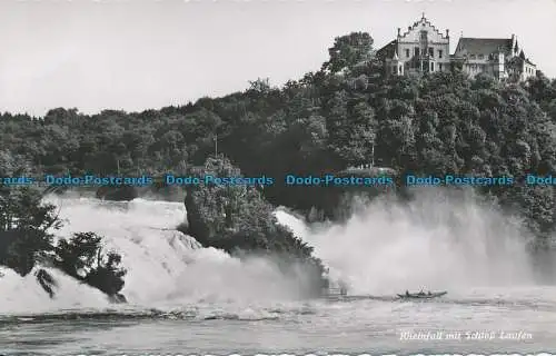 R047790 Rheinfall mit Schloss Laufen. F. Beili