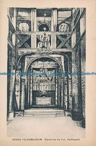 R047966 Norsk Folkemuseum. Stavkirke von Gol. Hallingdal