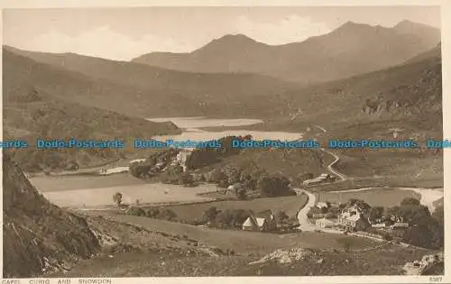 R049278 Capel Curig und Snowdon. Photochrom. Nr 5367