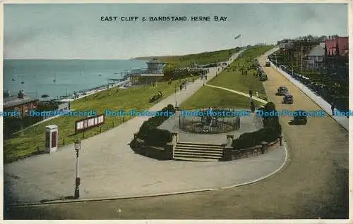 R049707 East Cliff und Bandstand. Herne Bay. Dennis