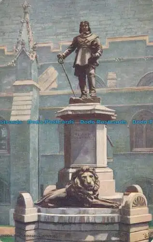 R049493 London. Die Cromwell Statue. stecken. Oilette