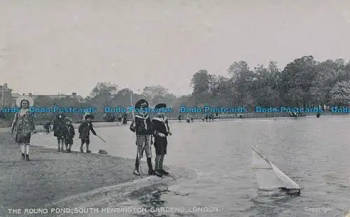 R049909 Der runde Teich. South Kensington Gardens. London. Der Stern