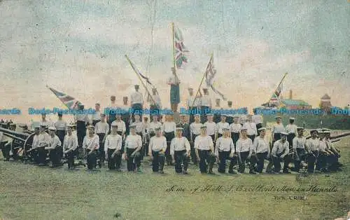 R049911 Einige von H. M. S. ausgezeichnete Männer in Hannels. 1907
