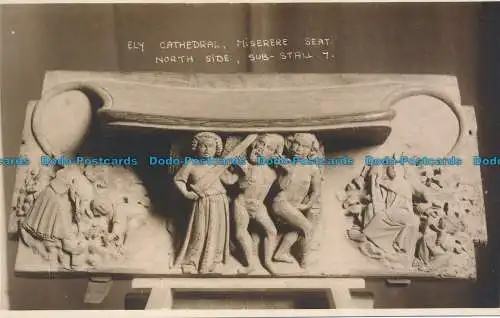 R050619 Ely Cathedral. Miserere Sitz. Nordseite. Sub Stall. Starr und Rignall