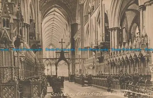 R050632 Kathedrale von Salisbury. Chor West. Frith