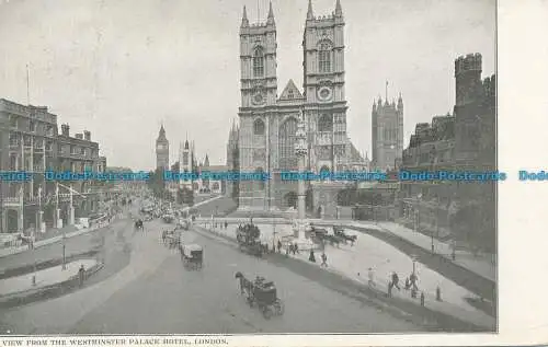 R050060 Blick vom Westminster Palace Hotel. London. 1906