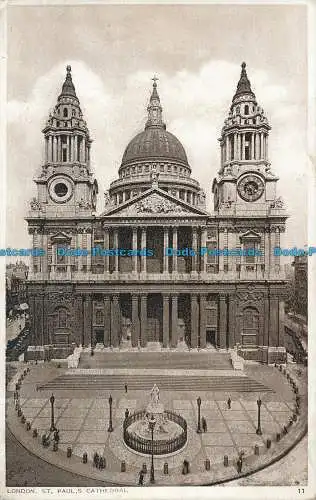 R050092 London. St. Pauls Cathedral. Photochrom