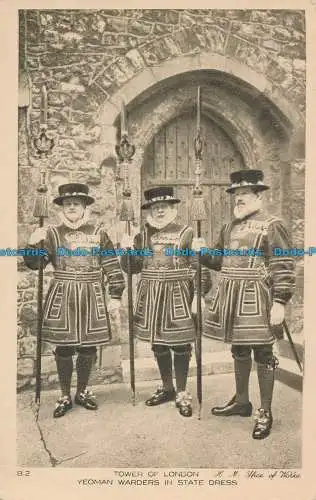 R050236 Tower of London. Yeoman Warders in State Dress. H. M. Office of Works. H