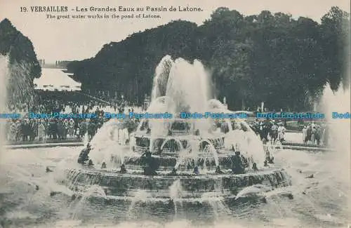 R050260 Versailles. Les Grandes Eaux au Bassin de Latone. P. Girard. Nr 19