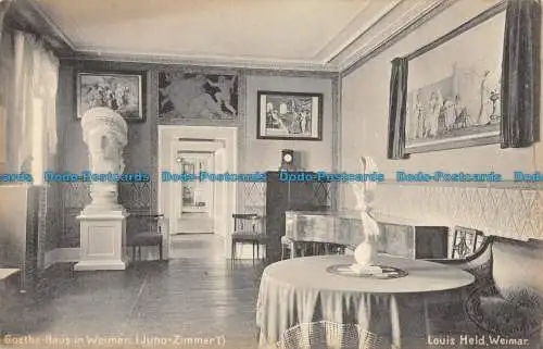 R051514 Goethe Haus in Weimar. Juno Zimmer. Louis Held