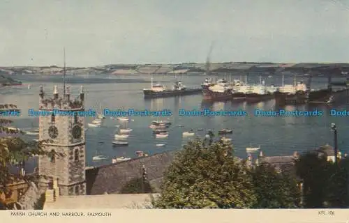 R050308 Pfarrkirche und Hafen. Falmouth. Jarrold. RP