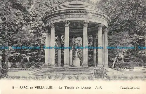 R051563 Parc de Versailles. le temple de l Amour. Cormault und Papeghin. Nr 16