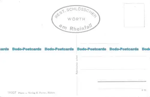 R051649 Rheinfall mit Schloss Laufen. Mehrfachansicht. E. Furter