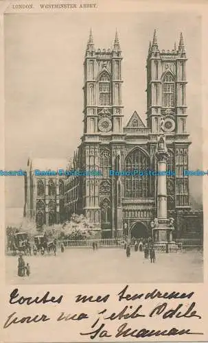 R050419 London. Westminster Abbey. stecken. 1904