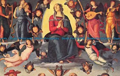 R051040 Postkarte. Pietro Perugino. L Assunzione. Alinari