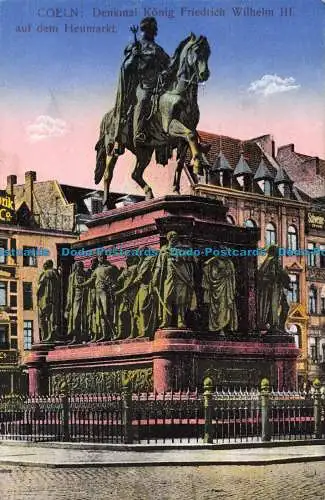 R051070 Coeln. Denkmal König Friedrich Wilhelm III auf dem Heumarkt