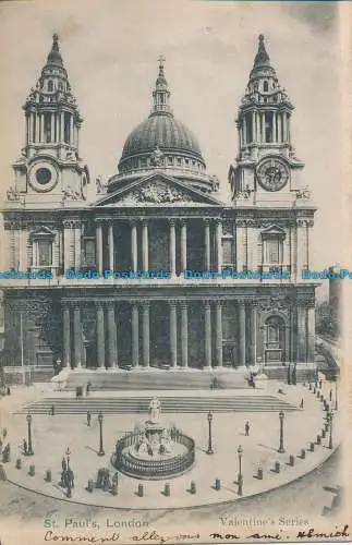 R050464 St. Pauls. London. Valentinstag. 1905