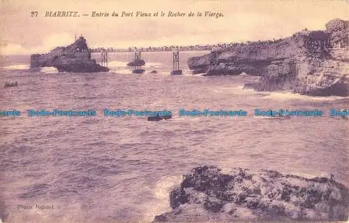 R051771 Biarritz. Entree du Port Vieux et le Rocher de la Vierge. Levy Fils. Nein