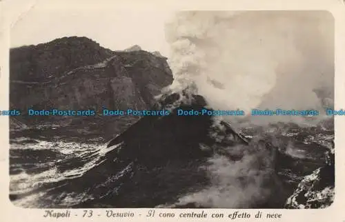 R051200 Napoli. Vesuvio. Il Cono Centrale con Effetto di Neve. Alberto Traldi