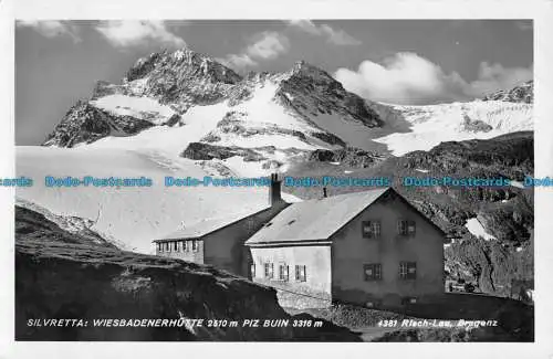 R052769 Silvretta. Wiesbadenerhütte 2510m Piz Buin 3316m. Risch Lau. Nr 4381