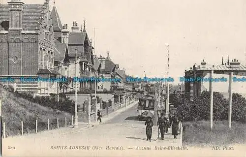 R051255 Sainte Adresse. Avenue Reine Elisabeth. ND. Nr 580