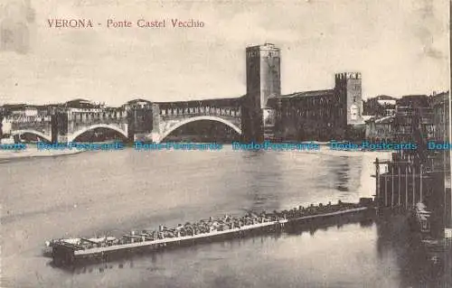 R052559 Verona. Ponte Castel Vecchio. Tedeschi und Venturi