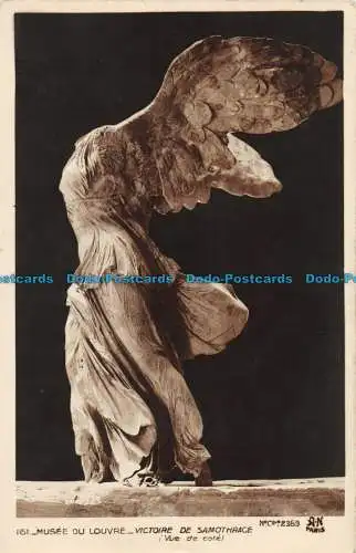 R053221 Musee du Louvre. Victoire de Samothrace. Vue de Cote. Nr 161