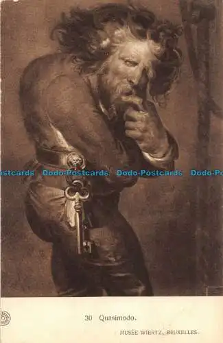R053008 Postkarte. Quasimodo. Musee Wiertz. Nr 30