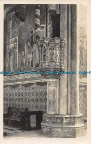 R052667 Assisi. Basilica di S. Francesco. Chiesa Superiore Il Pulpito. Grafia