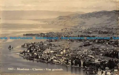 R053274 Montreux Clarens. Vue Generale. O. Sartori. Nr 940