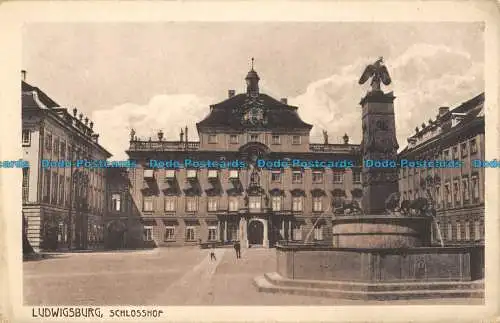 R053476 Ludwigsburg. Schlosshof. Gebr. Metz