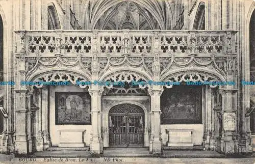 R053702 Bourg. Eglise de Brou. Le Jube. ND. no 4