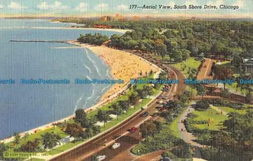 R054197 Luftaufnahme. South Shore Drive. Chicago. J. O. Stoll