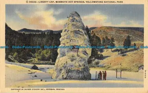 R054249 Liberty Cap. Mammut Hot Springs. Yellowstone Nationalpark. Haynes