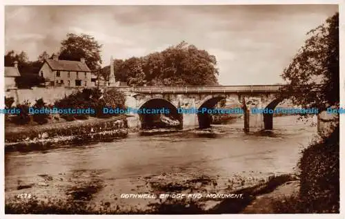 R054603 Bothwell Bridge und Monument. Valentinstag. RP