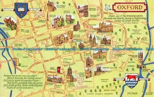 R054634 Oxford. Eine Karte. Lachs