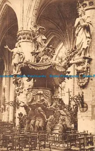 R054940 Bruxelles. Eglise Sainte Gudule. La Chaire de Verite. Ern. Thill. Nels