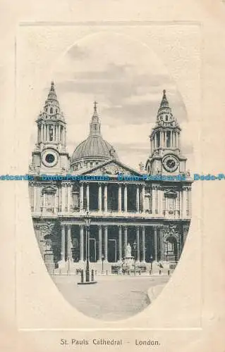 R056061 St. Pauls Cathedral. London. H. Vertigen. 1910