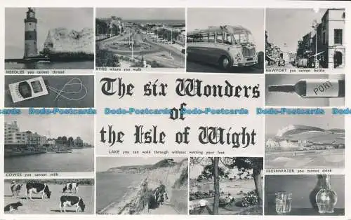 R056124 Die sechs Wunder der Isle of Wight. Mehrfachansicht. Nahe. RP. 1963