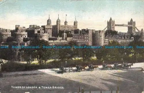 R055744 Tower of London und Tower Bridge. D. C. Thomson